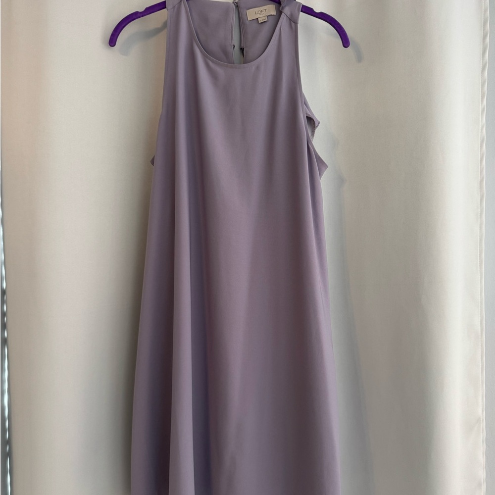 LOFT Lavender Sleeveless A-Line Dress